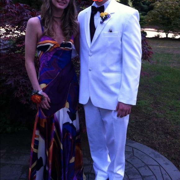 Cache Multicolored/Rainbow Dress Size 2 - Picture 3 of 9